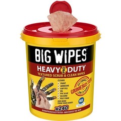 Big Wipes Heavy Duty Pro + Industrial Textured Scrubbing Wipes – Bucket of…