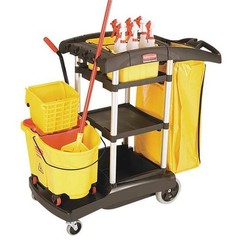Rubbermaid Commercial Fg9t83010000 1 1/4 Gal Square Bucket Set, 8 1/2 In H, 9