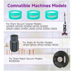 Filters – Shark Stratos Lift-Away DuoClean AZ3002 AZ3000- 2 HEPA, 4 Foam, 3 Odor
