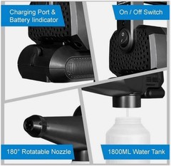 NIB Fogger Machine Portable Electric Fine Mist Sprayer, Battery Powered Gun 1.8L