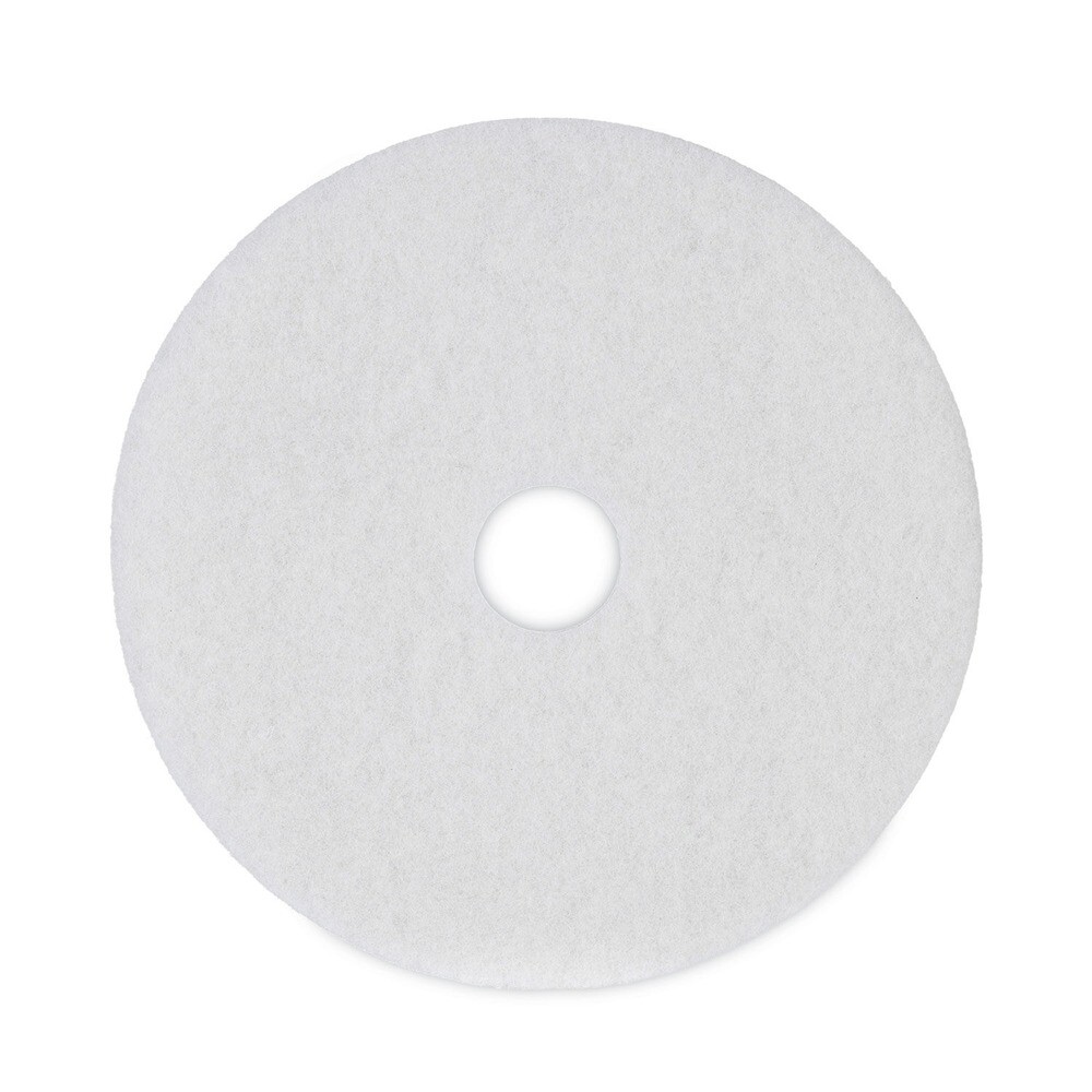 Boardwalk 4019WHI 19 in. Diameter Polishing Floor Pads – White (5/Carton) New