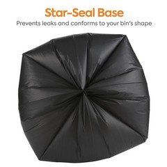 Coastwide 40-45 Gallon Trash Bag 40 X 48 High Density 22 Mic Black 150 Bags/Box