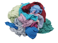 10 lb. Compressed Bag of Colored T-Shirt Rags