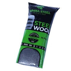 16 Pads Steel Wool Grade #0 FINE Grade for Cleaning Scouring, Mice Control