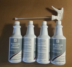 Lot Of 4 Spartan Stainless Steel Cleaner 32 oz RTU Handi Spray – Industrial Use