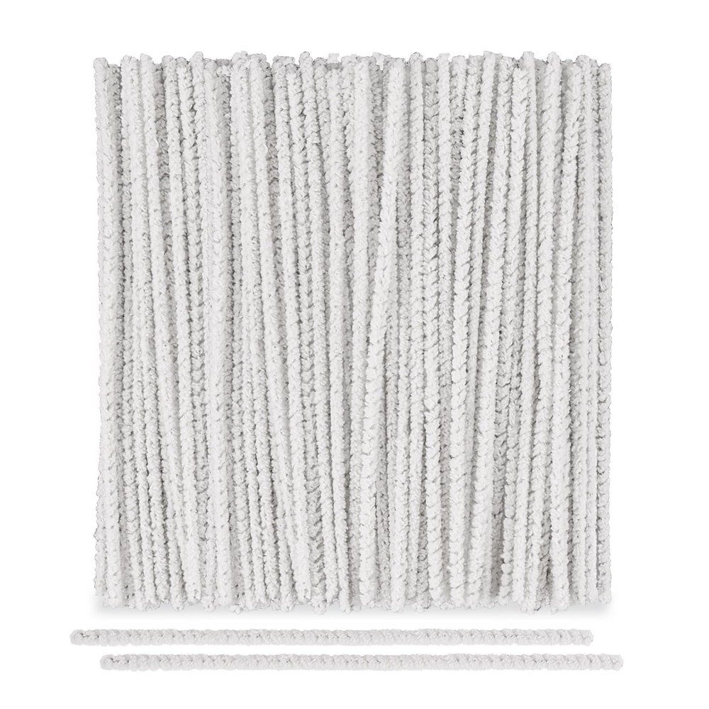 100 Pcs Pipe Cleaners, Cotton & Iron Wire Cleaner, 6-Inch Pipecleaners…