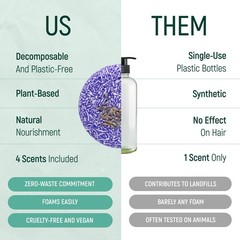Solid Shpoo Bar And Conditer Effect Hair Soap – 4 Pa Organic