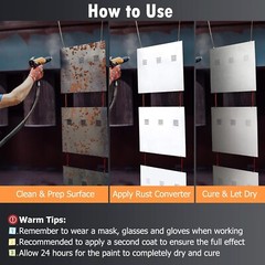 Eazy2Hd Rust Converter for Metal, 1 Gallon Professional Rust Inhibitor, Water-Ba