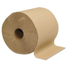 GEN 1825 800 ft. 1 Ply Hardwound Towels – Brown (6/Carton) New