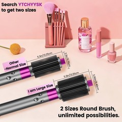YTCHYYSK Upgraded Large Round Volumizing Brush Attachment for 3.3in, Rose