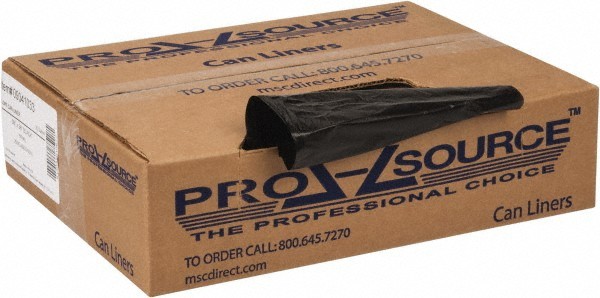 PRO-SOURCE 30 Gal 0.6 mil Household/Office Trash Bag 30″ Wide x 36″ High, Black