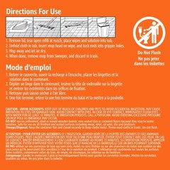 Amazon Basics Wet Mopping Cloth Refills, 24 Count (2 Packs of 12), White