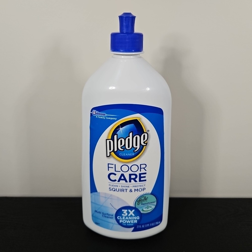 Pledge Floor Care Squirt & Mop 92% Full 27 oz Multi Surface Rainshower Scent