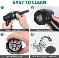 Honlibey New Cordless Mini Computer Vacuum, Portable Black-brushed Motor