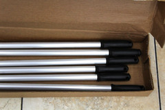 Scraper With Long Handled. 48 in, 4″ Width Black/Silver 6 Pack. NEW