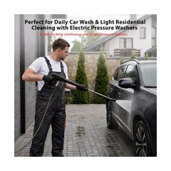 Flexible Pressure Washer Hose 100FT, 1/4” Kink Resistant 3600 … FAST USA SHIP