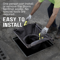 Adjustable Stormwater Catch Basin Inserts with Oil Absorbing Packet, EPA Complia