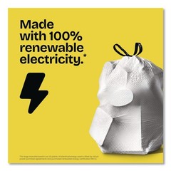 Glad 78900 Kitchen Drawstring Trash Bags – Gain Original/White (240/Carton) New