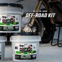 Slick Products 11-Piece Off-Road Car Wash and Detailing Kit, Towel & Scrub Brush