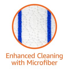 Amazon Basics Wet Mopping Cloth Refills, 24 Count (2 Packs of 12), White