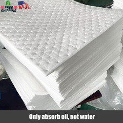 Oil Spill Pads White Oil-Only Absorbent Mat Water-Repellenttear-Resistant Absorb