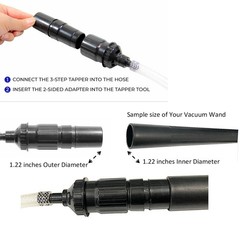 MaximalPower Mini/Micro Vacuum Attachment Kit ONLY, Black/Brown