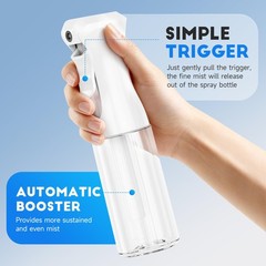 3 Pack Continuous Spray Bottles – Ultra Fine (3-Pack)-6.8 Oz, 3 White