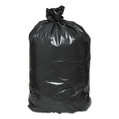 Earthsense Can Liners, 60 gal, 2 mil, 38″x58″, Black, 10 Bags/Roll, 10 Rolls/CT