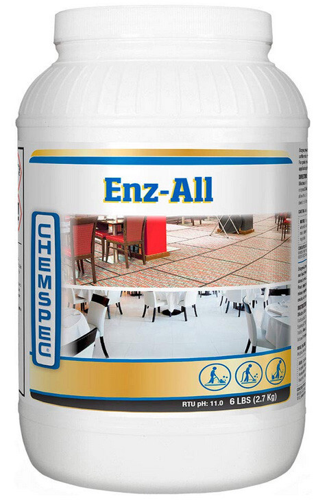 Chemspec Powdered Enz-All – Heavy Duty Traffic Lane Cleaner 1 Gal Jar