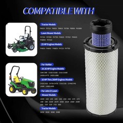 For Kawasaki 11013-7044 & 11013-7045 Inner & Outer Air Filter Cleaners Combo…
