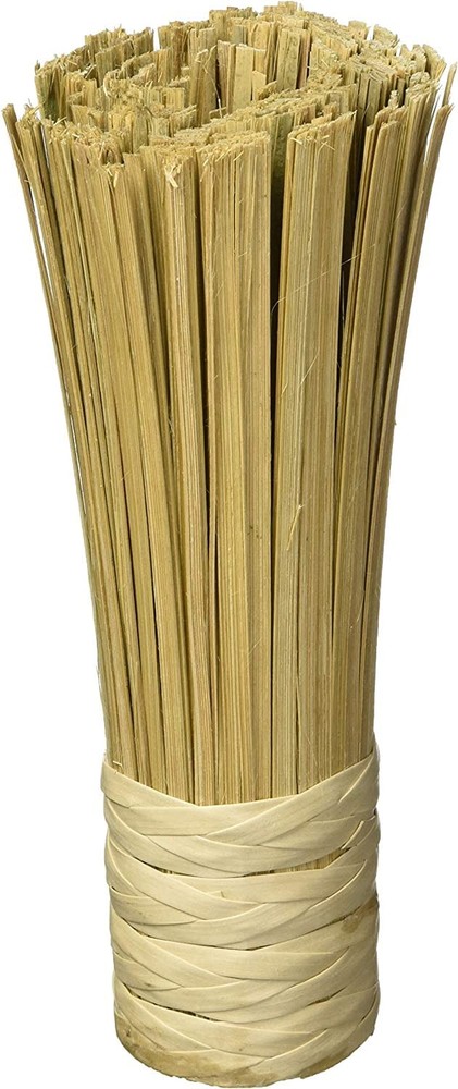7″ Cleaning Whisk Pot sweep bamboo pot wash brush kitchen Brown