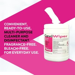6x Metrex Caviwipes Towelettes Large Wipes 160ct Canister Exp-2027 FRESH USA