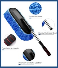 Car Duster Kit, 2 Pack Car Dust Brush Set with Micr Size: 2 PackColor: 2p-blue