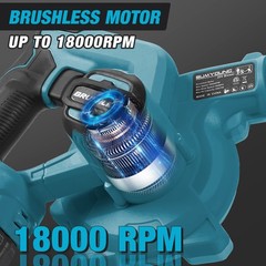 Cordless Leaf Blower for Makita 18V Battery,Electric Jobsite Air Blower with …