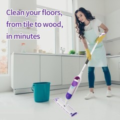 ZHAYAO 10 Pack Disposable Power Mop Pads for Swiffer White Violet 10