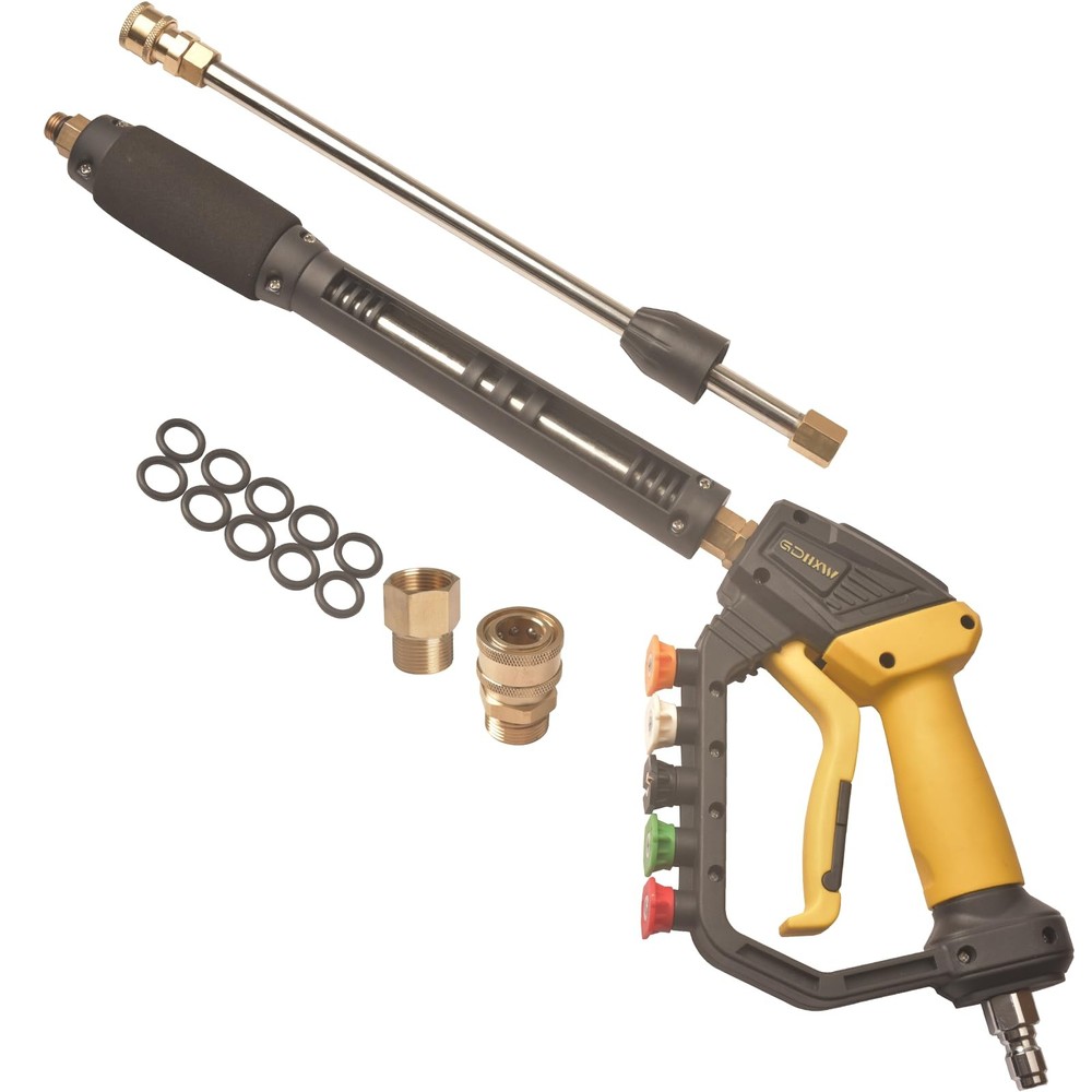 GDHXW High Power Washer Gun,Adjustable Pressure 33.6 inches, Black, yellow