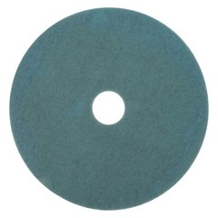 3M Floor Buffing Pad Aqua 27″ dia x 1″ Non-Woven Nylon/PES Fiber | 5/Case