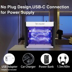 Bug Zapper Indoor 2026,4000V Mosquito Zapper for Home,12 in Mosquito Trap,USB,p