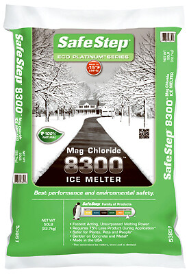 Safe Step 657547 Extreme Ice Melt, 8300 Mag Chloride, 50 Lbs. – Quantity 1