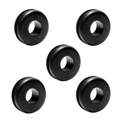 Rubber Grommet 5 Pack of Pressure Washer Nozzle Tips 7/8 inches, Black
