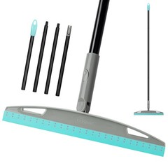 Silicone Floor Squeegee Broom 59 Inch Rubber Air Broom for Bathroom Kitchen Pet