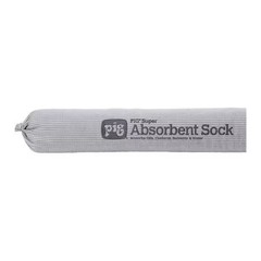 Pig Pig212 Sorbent Sock, 17 Gal, 2 1/4 In X 42 In, Universal, Gray, 35 Pk