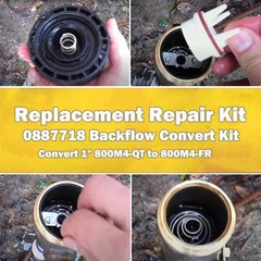 E-cowlboy Replacement for Watts 0887718 Backflow Convert Kit 1″ black