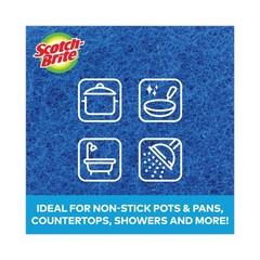 Scotch-Brite 62310 3 x 6 Non-Scratch Scour Pads – Blue (10/Carton) New