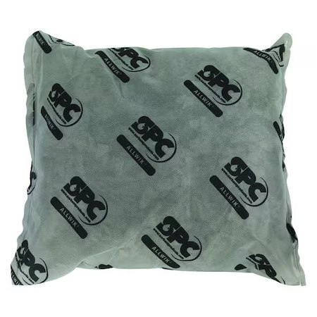 Brady Aw1818 Sorbent Pillow, 28 Gal, 18 In X 18 In, Universal, Gray, 16 Pk