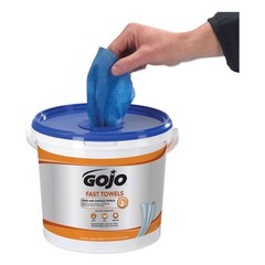 GOJO 629902CT 9 in. x 10 in. Fast Towels Hand Cleaning Towels – WHT (2/CT) New