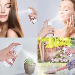 Yolaist Small Spray Bottle with Fine Mist, 2 Pack 100ml, transparent
