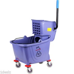 Industrial Janitorial Brown 35 Quart Mop Bucket & Wringer Combo + $5 bonus