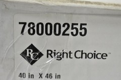 Right Choice Can Liners 100 Pack 40″ x 46″ 1.20 Mil 40-45 Gallon 78000255 Black