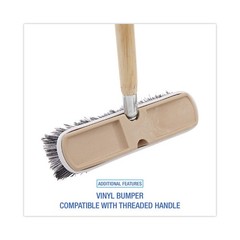 Boardwalk® Polystyrene Vehicle Brush w/Vinyl Bumper, 2 1/2 Bristles, 10 Brush